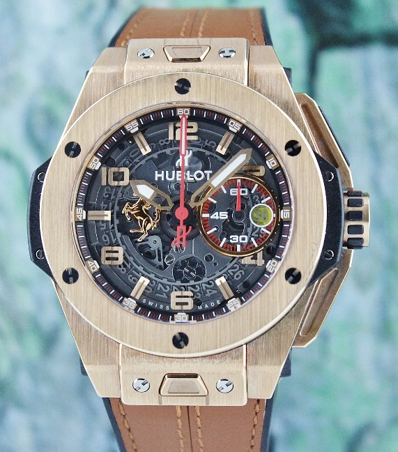 (image for) Unpolished Mint Hublot Big Bang Ferrari Limited Edition 18K Rose Gold / 401.OX.0123.VR
